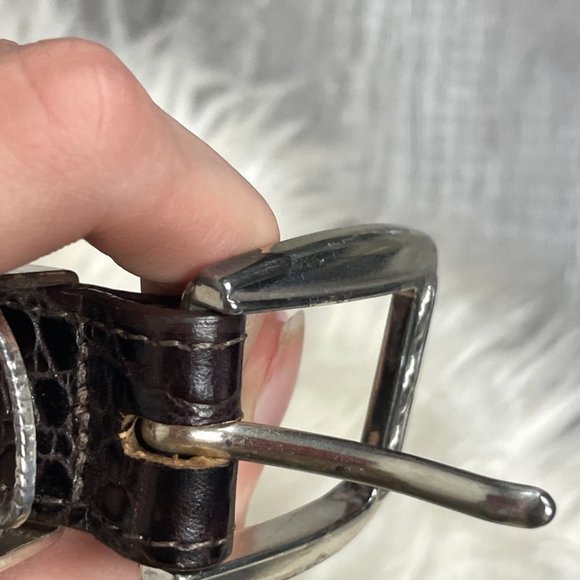 𝅺brighton Golf Belt Brown Leather Made in The USA ML 32 - Picture 5 of 9